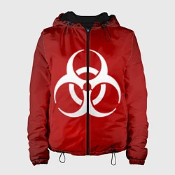 Куртка с капюшоном женская Plague Inc, цвет: 3D-черный