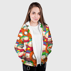 Куртка с капюшоном женская ЮЖНЫЙ ПАРК, цвет: 3D-белый — фото 2