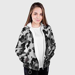 Куртка с капюшоном женская ГОРОДСКОЙ КАМУФЛЯЖ, цвет: 3D-белый — фото 2