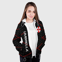 Куртка с капюшоном женская UMBRELLA CORP, цвет: 3D-белый — фото 2