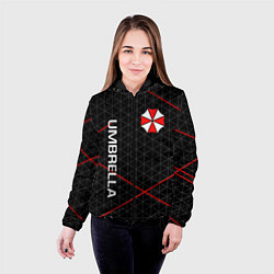 Куртка с капюшоном женская UMBRELLA CORP, цвет: 3D-черный — фото 2