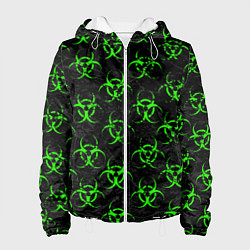 Куртка с капюшоном женская GREEN BIOHAZARD, цвет: 3D-белый