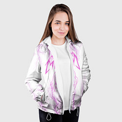 Куртка с капюшоном женская ПОШЛАЯ МОЛЛИ, цвет: 3D-белый — фото 2