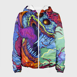 Куртка с капюшоном женская HYPERBEAST, цвет: 3D-белый
