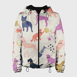 Женская куртка Домашние животные паттерн