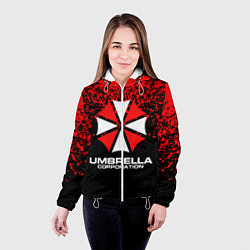 Куртка с капюшоном женская Umbrella Corporation, цвет: 3D-белый — фото 2