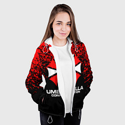 Куртка с капюшоном женская Umbrella Corporation, цвет: 3D-белый — фото 2