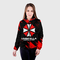 Куртка с капюшоном женская Umbrella Corporation, цвет: 3D-черный — фото 2
