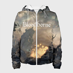 Куртка с капюшоном женская Bloodborne, цвет: 3D-белый