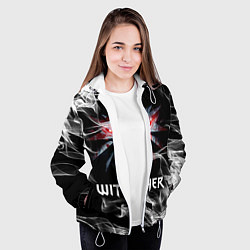 Куртка с капюшоном женская ВЕДЬМАК, цвет: 3D-белый — фото 2