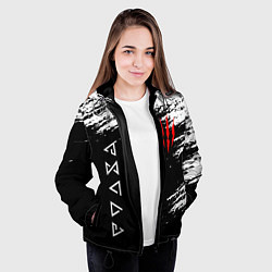 Куртка с капюшоном женская ВЕДЬМАК, цвет: 3D-черный — фото 2