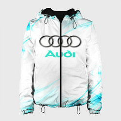 Куртка с капюшоном женская Audi, цвет: 3D-черный