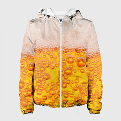 Куртка с капюшоном женская ПИВО, цвет: 3D-белый