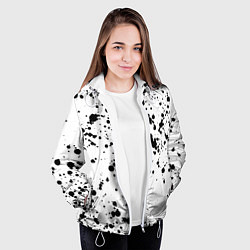 Куртка с капюшоном женская Далматинец, цвет: 3D-белый — фото 2
