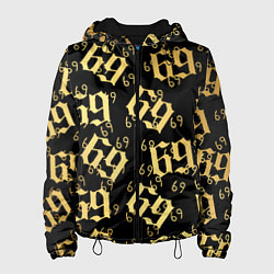 Куртка с капюшоном женская 6ix9ine Gold, цвет: 3D-черный