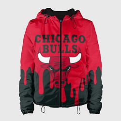Куртка с капюшоном женская Chicago Bulls, цвет: 3D-черный