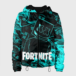Куртка с капюшоном женская Fortnite Marshmello, цвет: 3D-черный