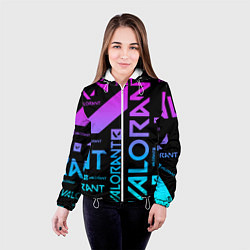 Куртка с капюшоном женская Valorant, цвет: 3D-белый — фото 2