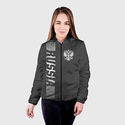 Куртка с капюшоном женская Russia, цвет: 3D-черный — фото 2