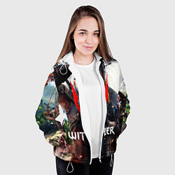 Куртка с капюшоном женская The Witcher, цвет: 3D-белый — фото 2