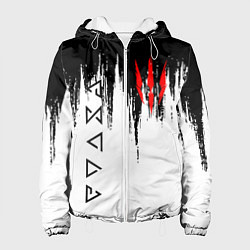 Куртка с капюшоном женская The Witcher, цвет: 3D-белый