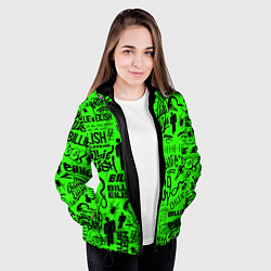 Куртка с капюшоном женская BILLIE EILISH БИЛЛИ АЙЛИШ, цвет: 3D-черный — фото 2