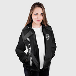 Куртка с капюшоном женская PORSCHE, цвет: 3D-черный — фото 2
