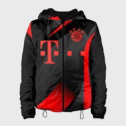 Куртка с капюшоном женская FC Bayern Munchen, цвет: 3D-черный