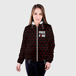 Куртка с капюшоном женская FREE FIRE ФРИ ФАЕР, цвет: 3D-белый — фото 2