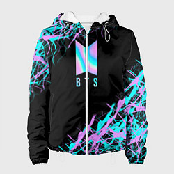 Куртка с капюшоном женская BTS, цвет: 3D-белый