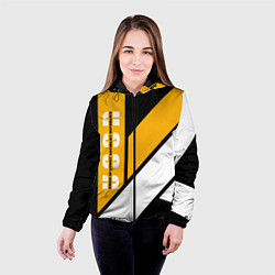 Куртка с капюшоном женская Union of Soviet Socialist Republics, цвет: 3D-черный — фото 2