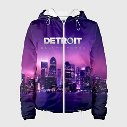 Куртка с капюшоном женская Detroit Become Human S, цвет: 3D-белый
