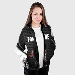 Куртка с капюшоном женская FORTNITE, цвет: 3D-черный — фото 2