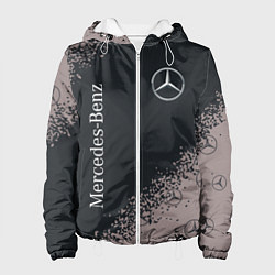 Куртка с капюшоном женская MERCEDES МЕРСЕДЕС, цвет: 3D-белый