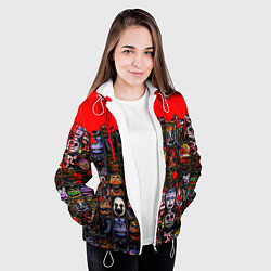 Куртка с капюшоном женская Five Nights At Freddys, цвет: 3D-белый — фото 2