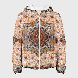 Куртка с капюшоном женская Старый ковер, цвет: 3D-белый