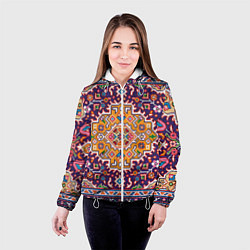 Куртка с капюшоном женская Ковер, цвет: 3D-белый — фото 2