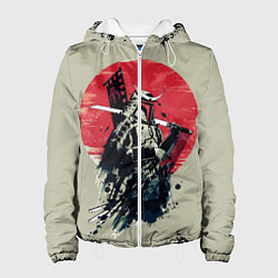 Куртка с капюшоном женская Samurai man, цвет: 3D-белый