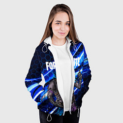 Куртка с капюшоном женская FORTNITE RAVEN, цвет: 3D-белый — фото 2