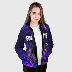 Куртка с капюшоном женская FORTNITE x RAVEN, цвет: 3D-черный — фото 2