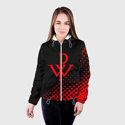 Куртка с капюшоном женская Powerwolf, цвет: 3D-белый — фото 2