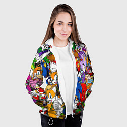 Куртка с капюшоном женская Sonic, цвет: 3D-белый — фото 2