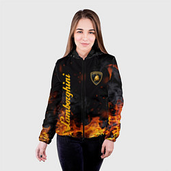 Куртка с капюшоном женская LAMBORGHINI, цвет: 3D-черный — фото 2