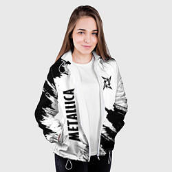 Куртка с капюшоном женская METALLICA МЕТАЛЛИКА, цвет: 3D-белый — фото 2