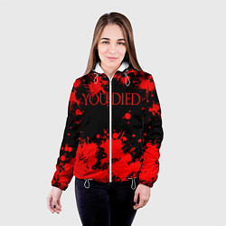 Куртка с капюшоном женская DARK SOULS, цвет: 3D-белый — фото 2