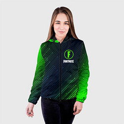 Куртка с капюшоном женская FORTNITE ФОРТНАЙТ, цвет: 3D-черный — фото 2
