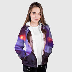 Куртка с капюшоном женская Роберт Паттинсон, цвет: 3D-белый — фото 2