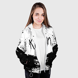 Куртка с капюшоном женская Korn, цвет: 3D-белый — фото 2