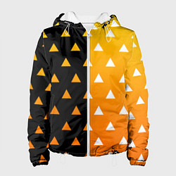 Куртка с капюшоном женская ZENITSU ЗЕНИТСУ КИМОНО, цвет: 3D-белый