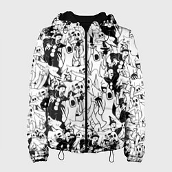 Куртка с капюшоном женская GHOSTEMANE, цвет: 3D-черный